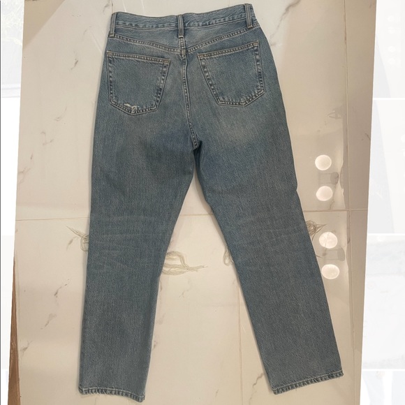 Topshop High Waist Ripped Dad Jeans - Picture 2 of 5